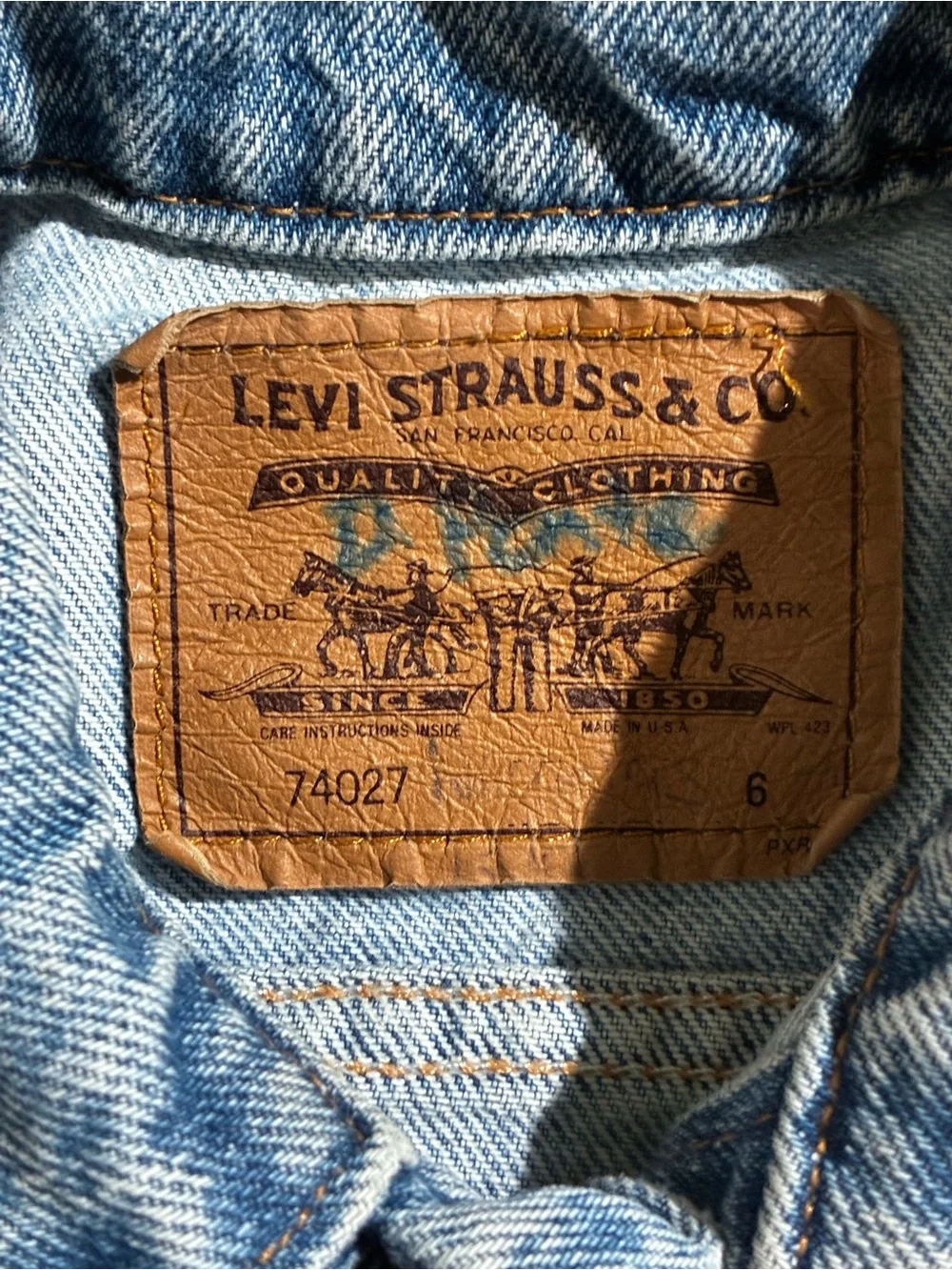 VTG Levi’s Little Levi’s Jean Jacket Orange Tab